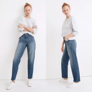 Madewell The Mid-Rise Perfect Vintage Straight Jean in Marchman Wash